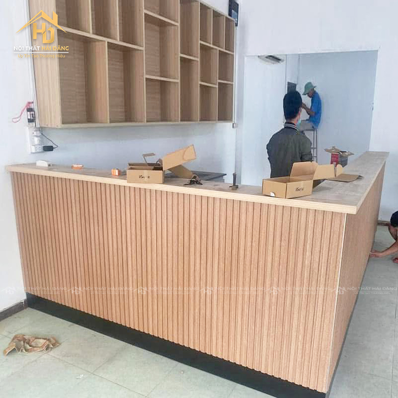 quay-le-tan-noithatgiasi-6 Thiết Kế Và Hoàn Thiện Quầy Lễ Tân Shop Tại Nội Thất Hải Đăng