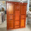 Tủ Quần Áo Gỗ 3 Cánh Chạm Hoa Đẹp Mắt Giá Rẻ
