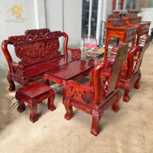 Bộ Salon Gỗ Bát Tiên Tay 10 Cổ Điển Đẹp Mắt