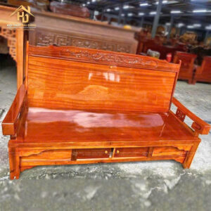 Trường Kỷ Gỗ Quỷnh 1m2 x 2m Chạm Hoa Văn 4 bo truong ky 1