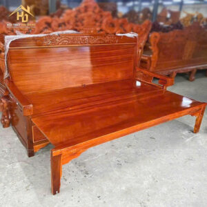 Trường Kỷ Gỗ Quỷnh 1m2 x 2m Chạm Hoa Văn 3 bo truong ky 4