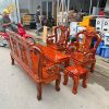 Bộ Salon Gỗ Tay 8 Chạm Phúc Lộc Thọ Cổ Điển