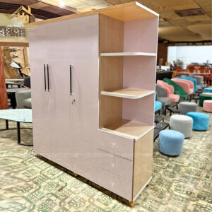 Tủ Áo Nhựa 3 Cánh Có Kệ Góc Hiện Đại (2 Màu) 3 tu ao nhua 7 1