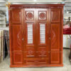 Tủ Quần Áo Gỗ 4 Cánh Chạm Hoa Giá Xưởng