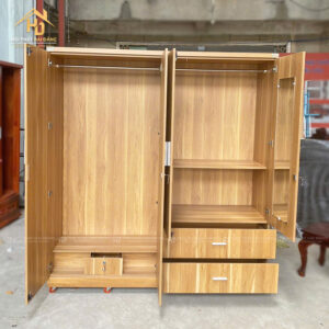 Tủ Quần Áo Gỗ MDF 4 Cánh Kéo Tiện Lợi 2 tu quan ao 1 3