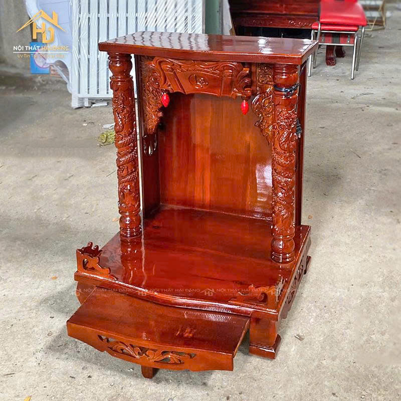 tu-tho-12 Bàn Thờ Ông Địa Gỗ Tràm Chạm Khắc Rồng 