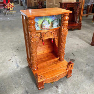 Bàn Thờ Ông Địa Gỗ Xoan Cột Chạm Rồng Độc Đáo 3 tu tho 14