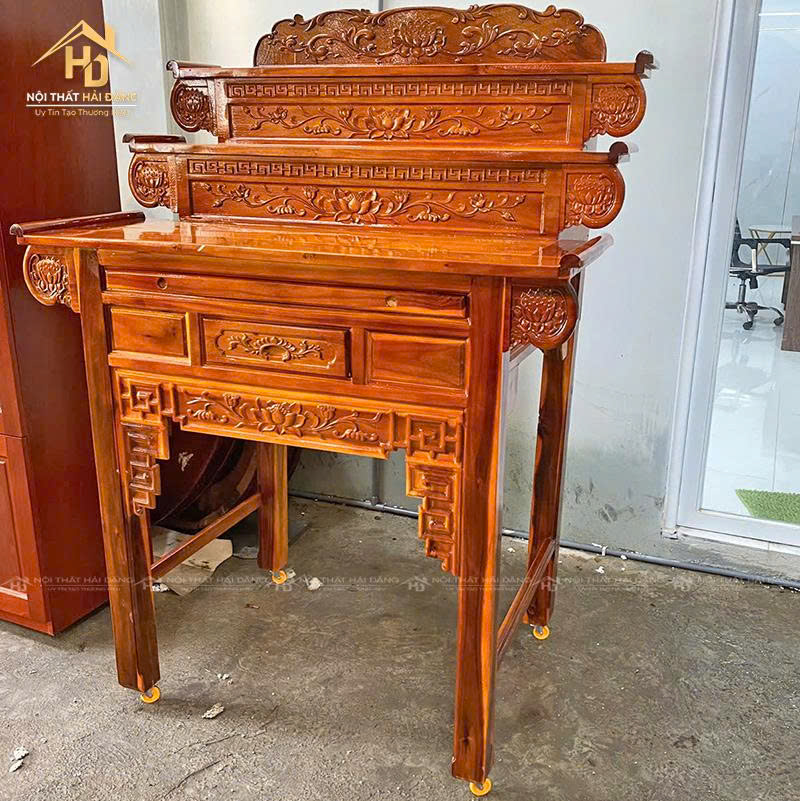 tu-tho-8-2 Bàn Thờ Gỗ 3 Tầng Chạm Khắc Hoa Sen Cổ Điển