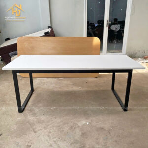 Bàn Làm Việc Gỗ 90cm x 2m Màu Trắng