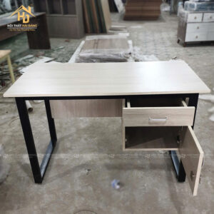 Bàn Làm Việc Gỗ Chân Chữ U Có Hộc Tủ Hiện Đại 2 ban lam viec 2