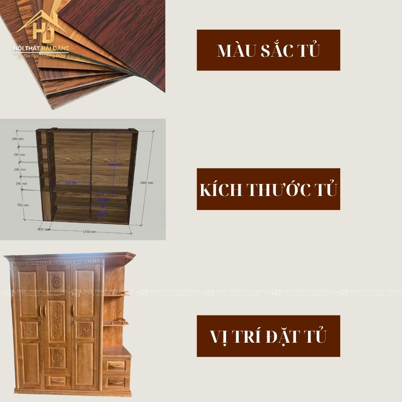 lưu ý khi chọn tủ quần áo