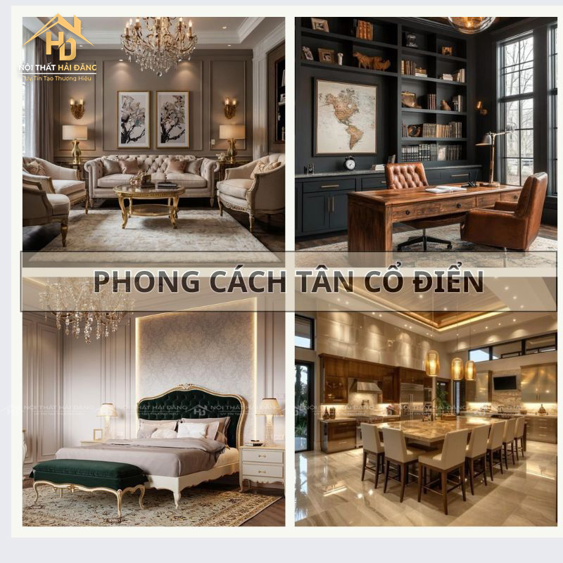 nội thất gia đình cổ điển