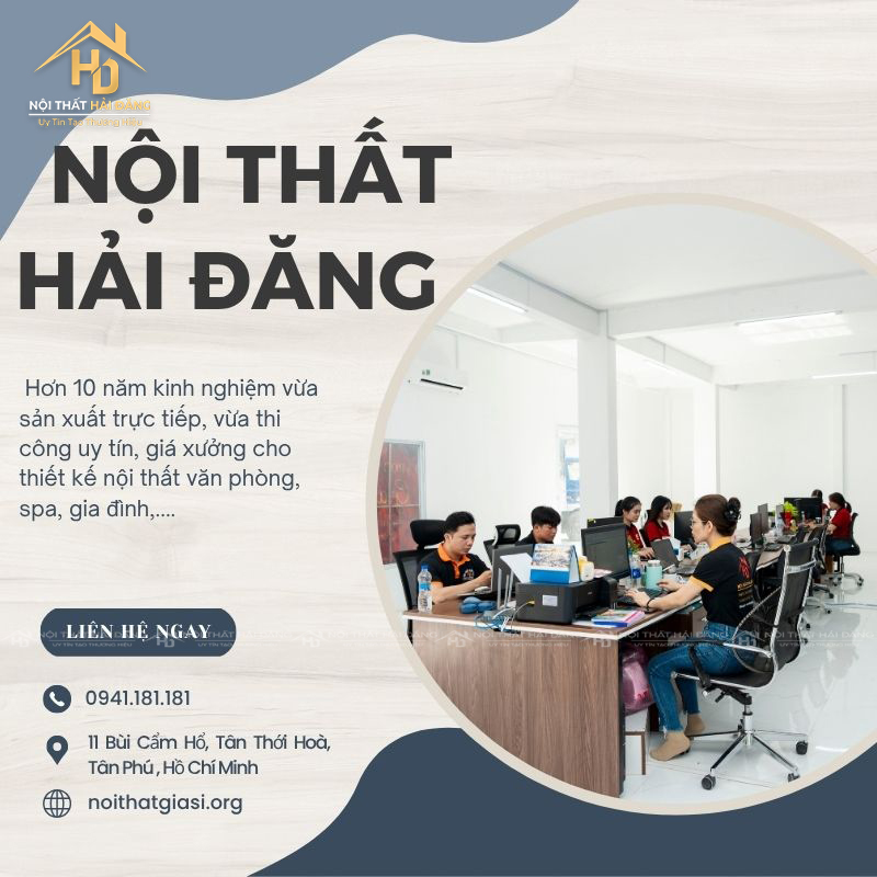 Nội Thất Hải Đăng thi công giá xưởng