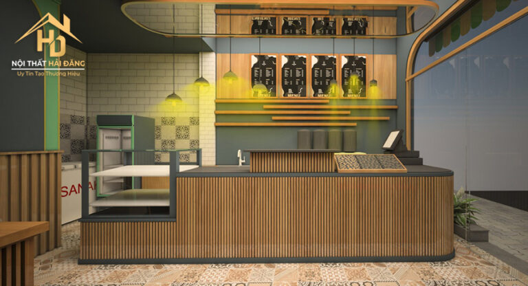 quầy pha chế hiện đại