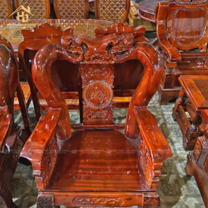 Bộ Ghế Salon Tay 12 Chạm Đào Tay Rồng Sang Trọng 3 salon go hai dang 5