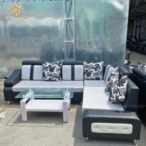 Sofa Góc L Da Cao Cấp Bền Bỉ, Dễ Vệ Sinh