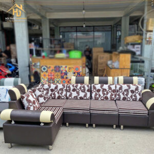 Sofa Góc L Da Đệm Mút Cao Cấp Hiện Đại (Nhiều Màu)