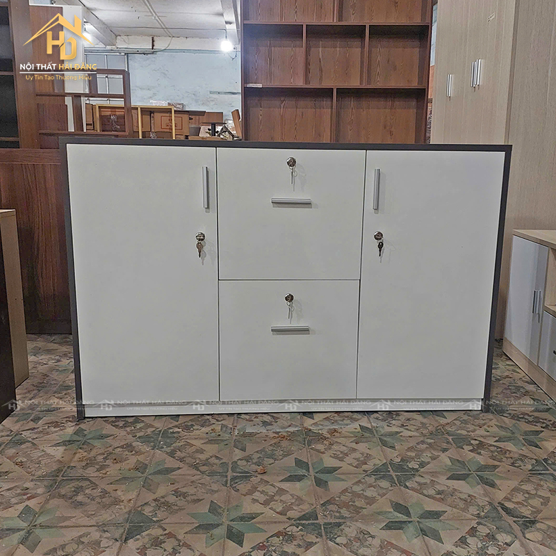 tu-ho-so-6-1 Tủ Hồ Sơ Gỗ MDF 1M2 x 70cm 4 Ngăn Tiện Lợi