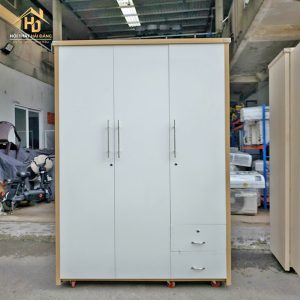 Tủ Quần Áo Gỗ MDF Lõi Xanh Có Hộc (Nhiều Mẫu) 5 tu quan ao 3 canh 4
