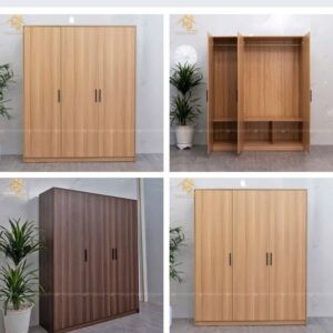 Tủ Quần Áo Cửa Lùa 3 Cánh Hiện Đại (Nhiều Màu)