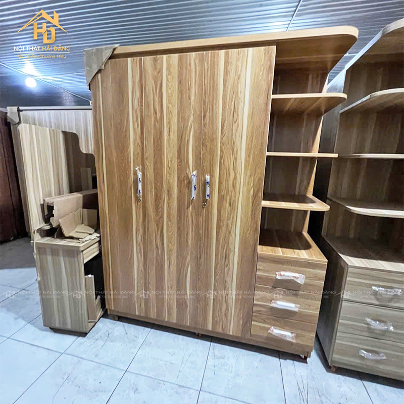 Tủ Quần Áo Gỗ 3 Cánh Liền Kệ (Nhiều Màu) tu-quan-ao-hai-dang-2 Tủ Quần Áo Gỗ 3 Cánh Liền Kệ (Nhiều Màu)