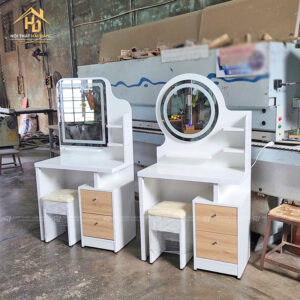 Bàn Trang Điểm Gỗ Công Nghiệp Có Đèn Led (Nhiều Mẫu)