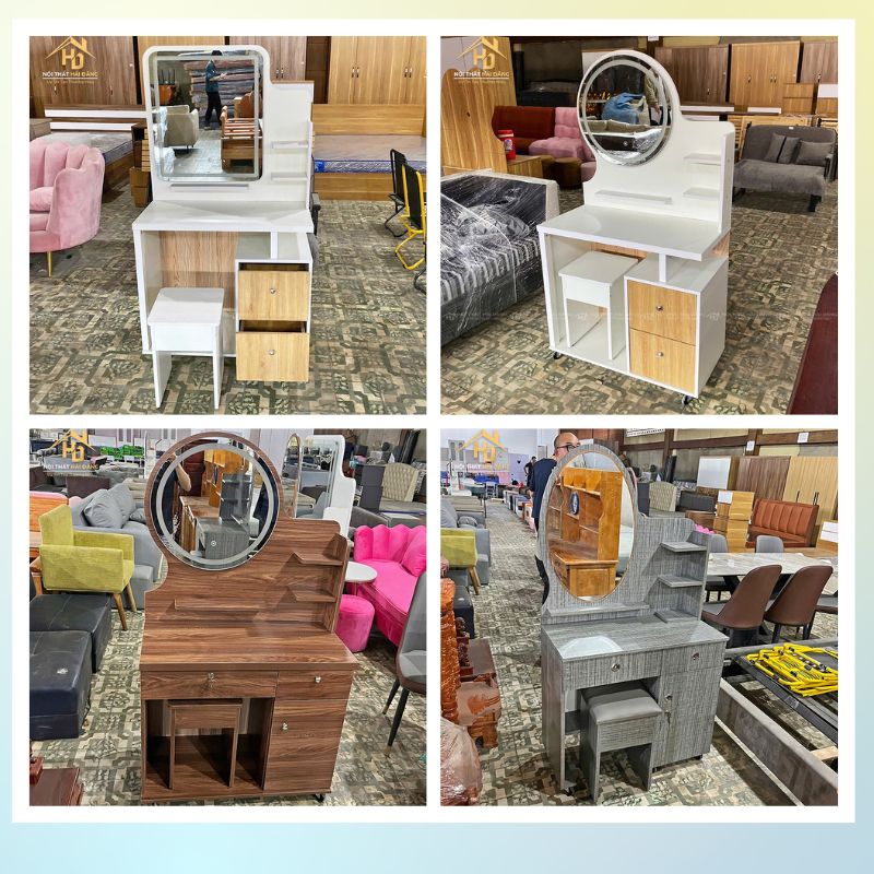 bàn phấn gỗ công nghiệp
