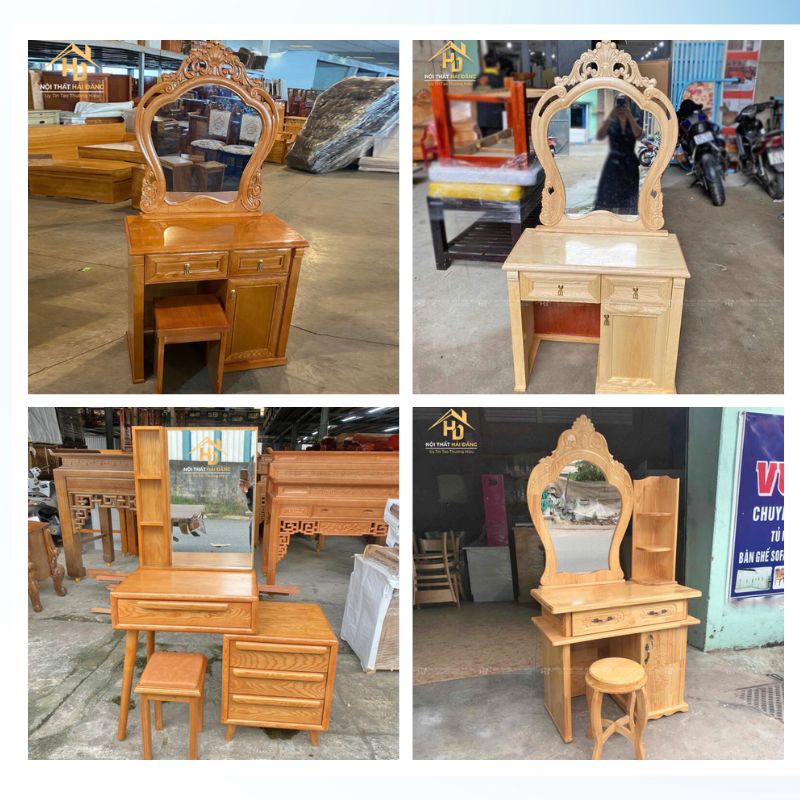 bàn phấn gỗ tự nhiên