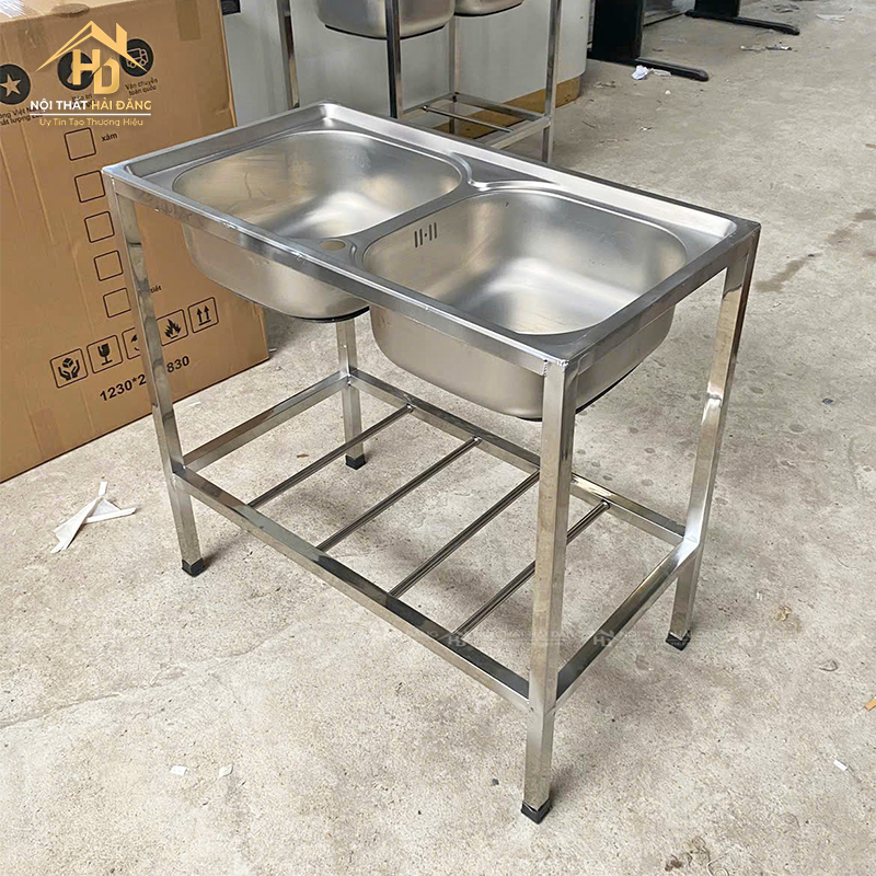 Bồn Rửa Chén Inox 2 Hộc Tiện Lợi bon-rua-inox-11 Bồn Rửa Chén Inox 2 Hộc Tiện Lợi