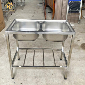 Bồn Rửa Chén Inox 2 Hộc Tiện Lợi