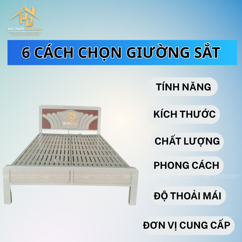 6 tiêu chí khi mua giường sắt