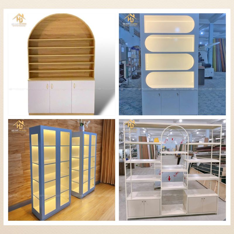chất liệu tủ trưng bày mỹ phẩm