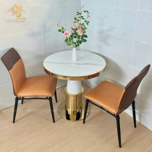 Ghế Venus Bọc Da Nâu Thiết Kế Tối Giản