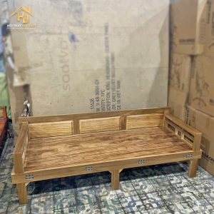 Giường Gập Gỗ Hương Xám Thiết Kế Thông Minh