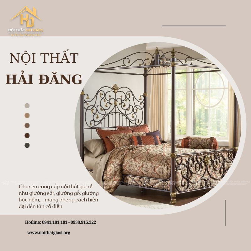 mua giường sắt giá rẻ tại Hải Đăng
