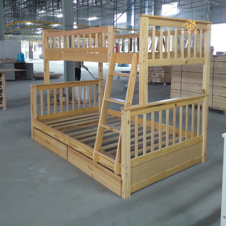 Giường Tầng Ký Túc Xá Có Những Loại Nào? Nên Chọn Gỗ Hay Sắt? giuong-tang-go-cong-nghiep Giường Tầng Ký Túc Xá Có Những Loại Nào? Nên Chọn Gỗ Hay Sắt?