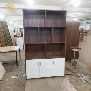 Kệ Trưng Bày Đa Năng Gỗ Công Nghiệp Màu Nâu Trắng