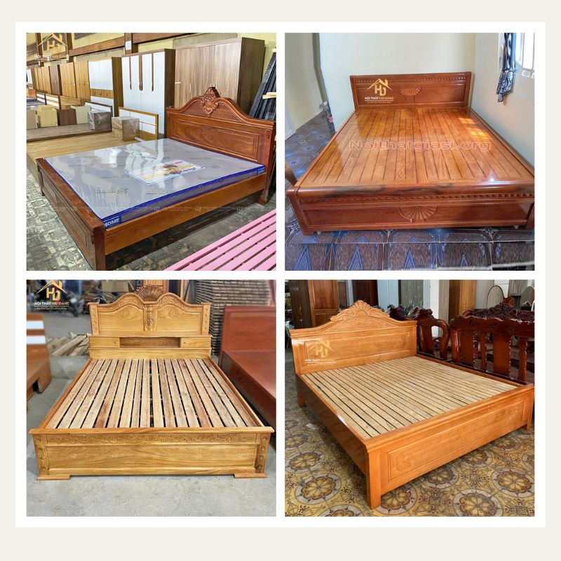 kích thước giường gỗ