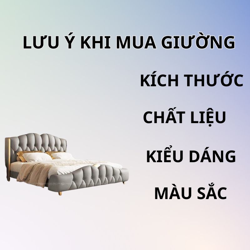 những lưu ý khi mua giường bọc nệm