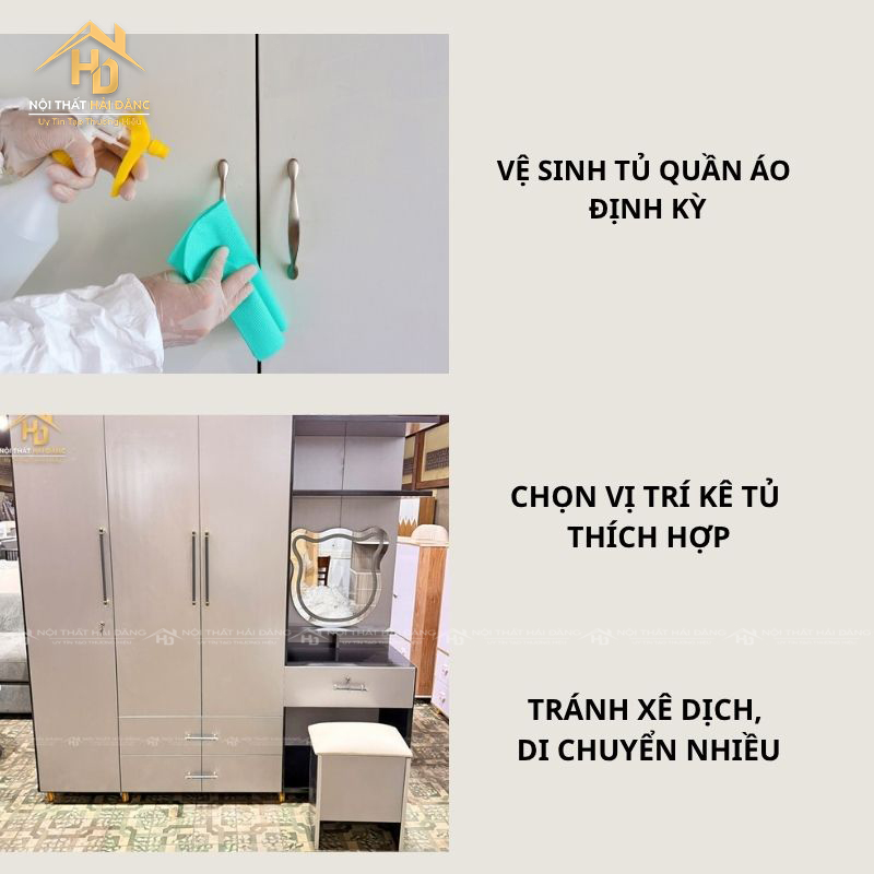 lưu ý dùng tủ gỗ công nghiệp