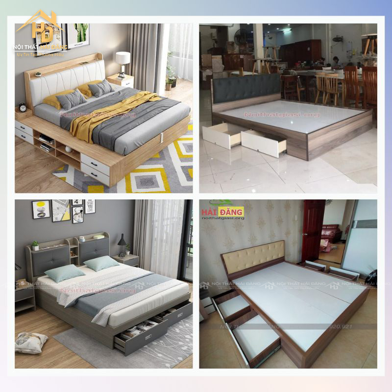 các mẫu giường có hộc kéo
