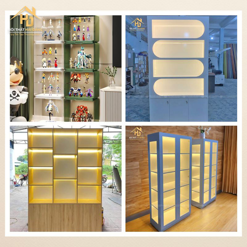 màu sắc tủ trưng bày mô hình