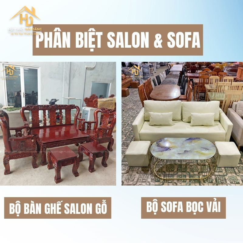 khác biệt giữa salon và sofa
