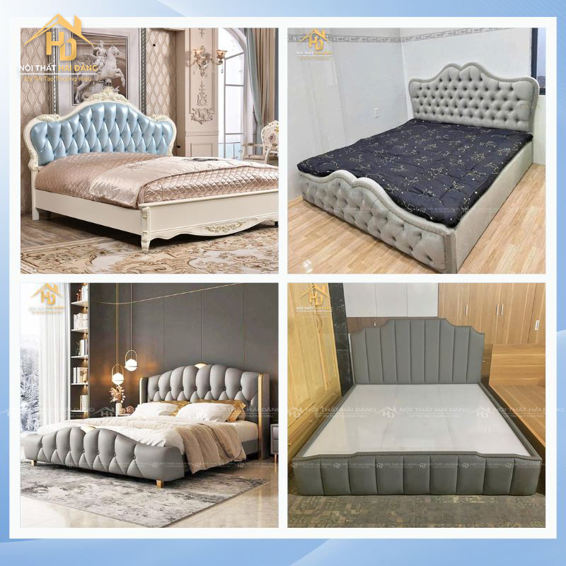 các phong cách giường bọc nệm
