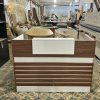Quầy Lễ Tân Gỗ MDF Chữ U Kèm Tủ