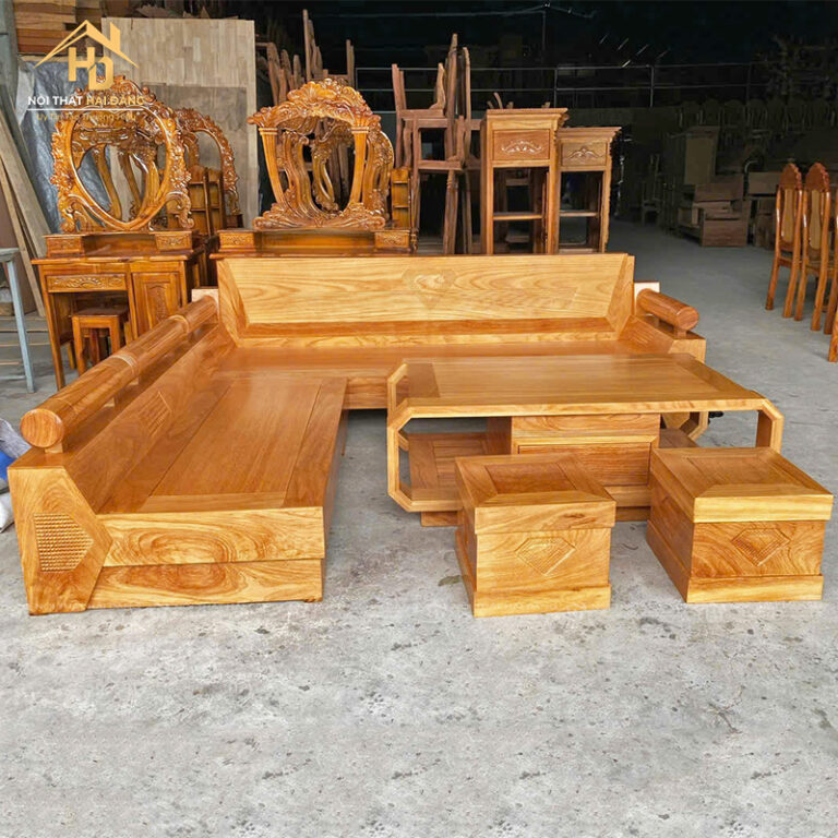 salon gỗ đỏ cao cấp