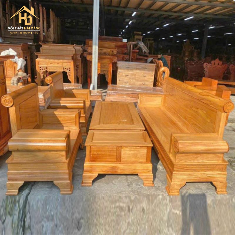 salon gỗ lim đẹp