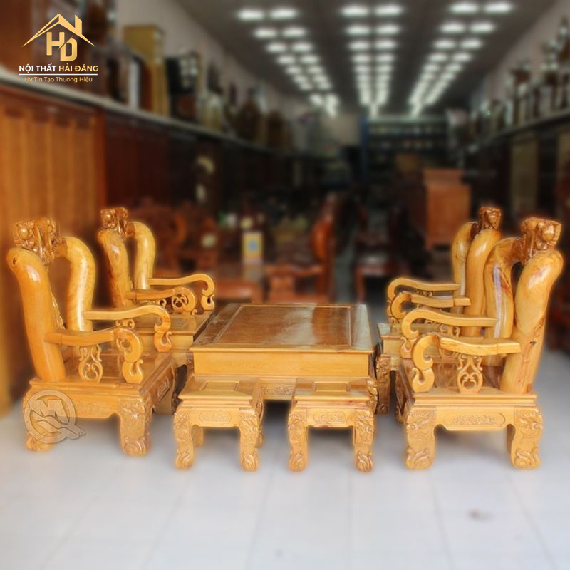 salon gỗ po mu tay to