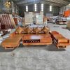 Bộ Salon Gỗ Sồi Góc Chân Thuyền Sang Trọng (2 Màu)