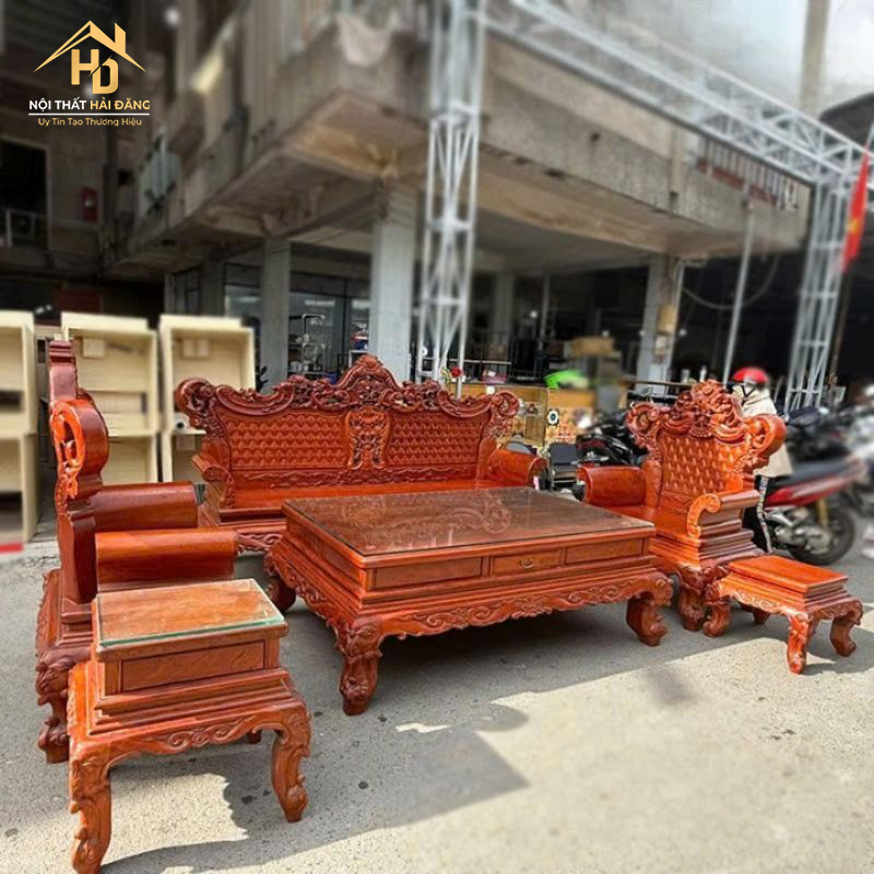 salon gỗ tân cổ điển